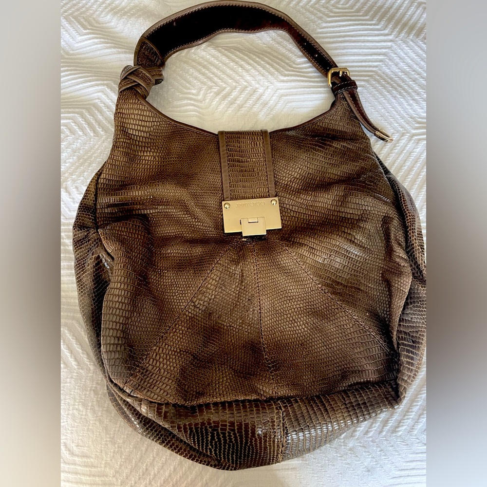 Jimmy Choo Hobo python bag